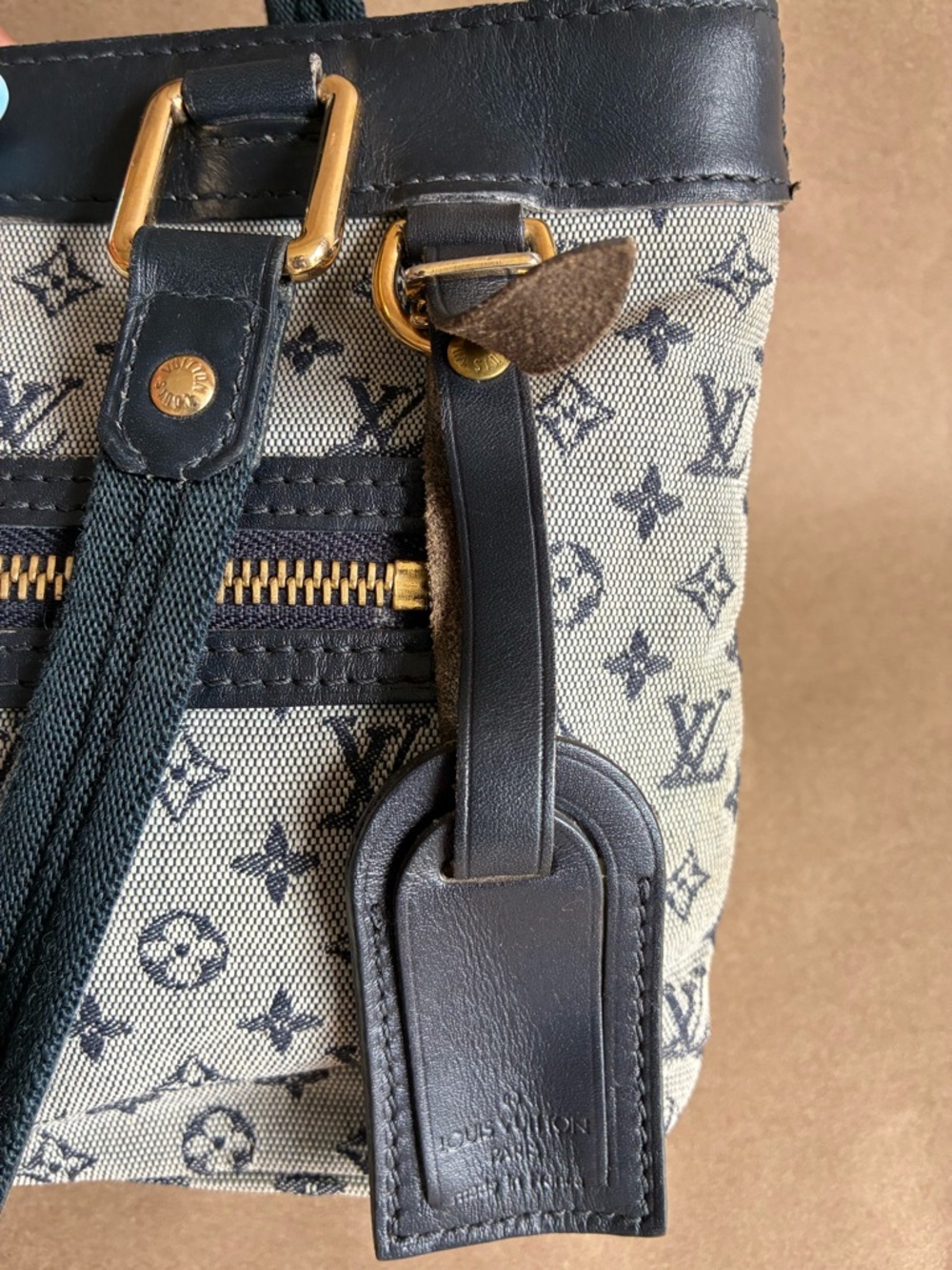 Louis Vuitton Blue Monogram Lin Lucille PM Bag - Picture 12 of 15